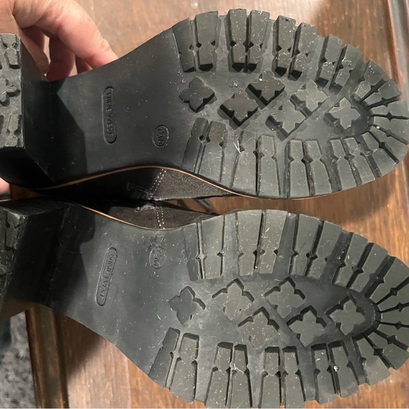 ⚡️⚡️⚡️Shoe Dazzle Black Lace Up Boots with Metal Eyelets - Picture 5 of 7